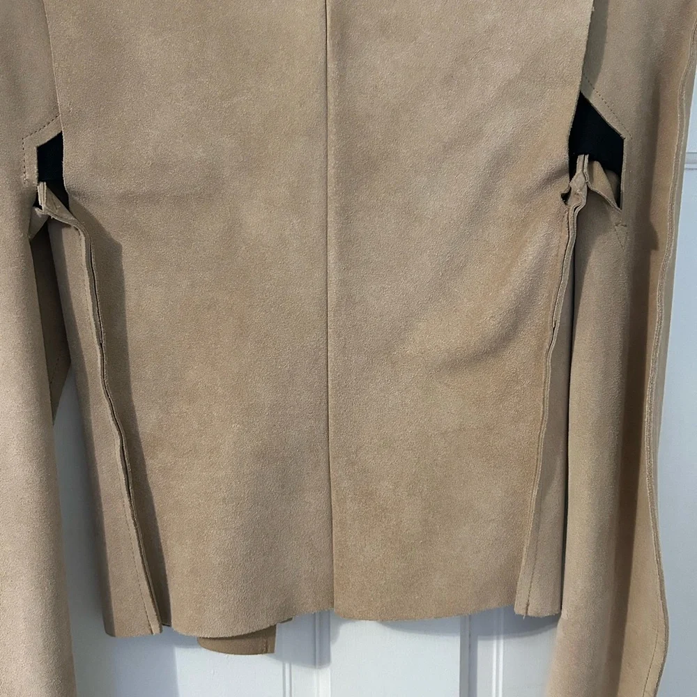Maison Martin Margiela Beige Pattern Cut Jacket - Picture 4 of 13